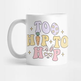 Too Hip To Hop Cute Funny Easter Bunny Carrot Mug